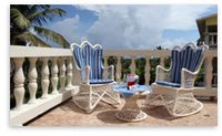 Terrace of the Hotel COCONUT PALM RESORT - Sosua - Dominican Republic